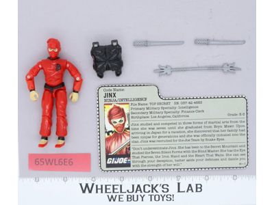 Jinx V1 100% Complete 1987 G.I. Joe Hasbro Vintage Action Figure