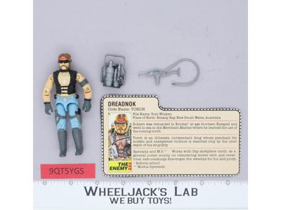 Torch V1 100% Complete G.I. Joe 1985 Hasbro Vintage Action Figure