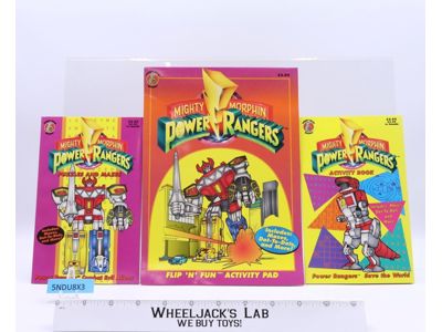 Lot of 3 Coloring and Activity Books Power Rangers