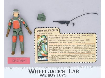 Flash V1 Straight Arm 100% Complete G.I. Joe 1982 Hasbro Vintage Action Figure