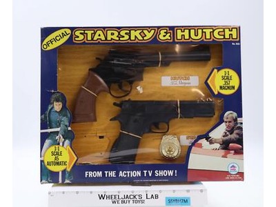 .357 Magnum & .45 Automatic W/ Badges Police Set Starsky & Hutch HG Toys NEW