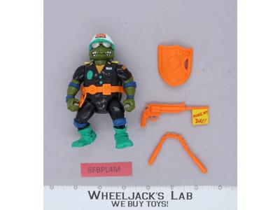 Make My Day Leo 100% Complete Teenage Mutant Ninja Turtle 1991 Playmates Vintage