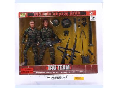 Power Team Elite Tag Team Special Unit and Rescue  NEW 12"  Action Figure