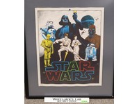 Star Wars Poster Art #2 1977 20th Century Fox 17.25 X 22" Vintage Harley Copic