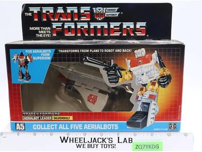 Silverbolt W/ BOX & INSERT 100% Complete 1986 G1 Transformers Hasbro Vintage