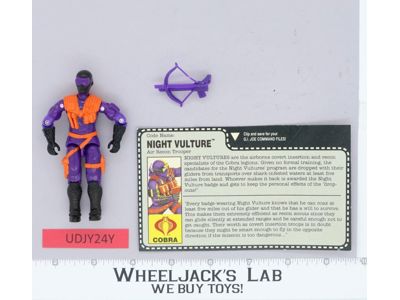 Night Vulture V1 100% Complete G.I. Joe 1991 Hasbro Vintage Action Figure