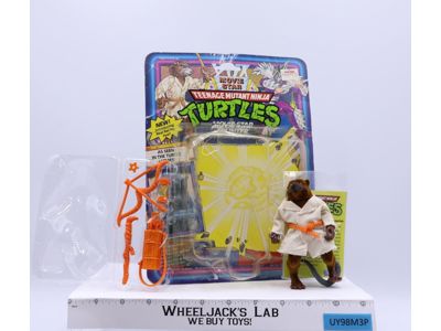 Movie Star Splinter 100% Complete W/Card TMNT 1992 Playmates Action Figure