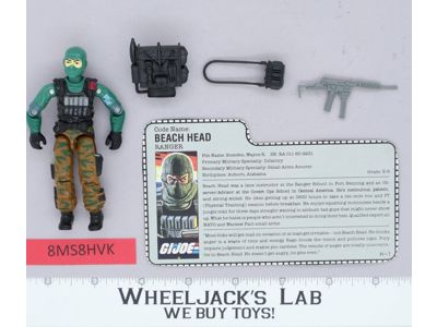 Beach Head V1 100% Complete G.I. Joe 1986 Hasbro Vintage Action Figure