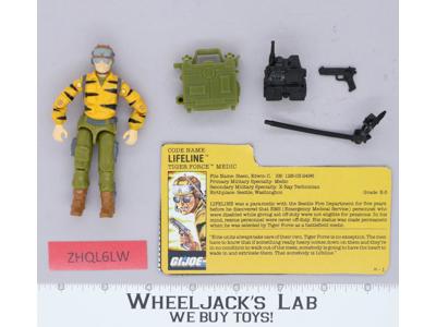 Lifeline Tiger Force V2 100% Complete G.I. Joe 1988 Hasbro Vintage Action Figure