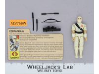 Storm Shadow V1 100% Complete G.I. Joe 1984 Hasbro Vintage Action Figure
