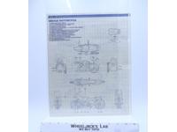 Silver Mirage Motorcycle 1985 ORIGINAL Instructions Blueprints G.I. Joe Hasbro