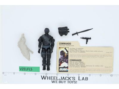 Snake Eyes & Timber V2 100% Complete G.I. Joe 1985 Hasbro Vintage Action Figure