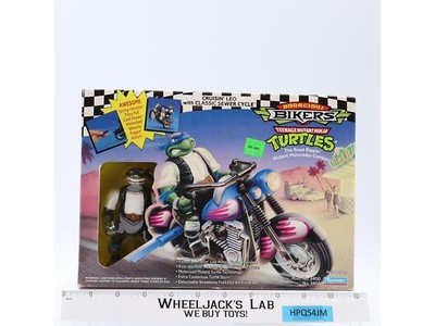 Cruisin' Leo W/Classic Sewer Cycle TMNT Bodacious Bikers 1994 Playmates MISB NEW