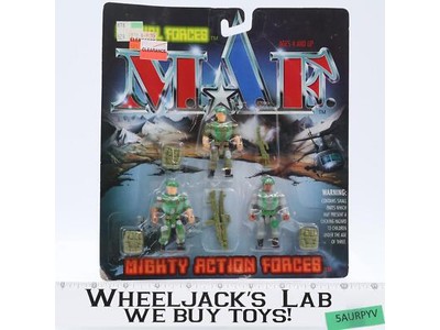 Special Forces Mighty Action Forces M.A.F. 3 Figures 1993 Ace Novelty NEW MOSC