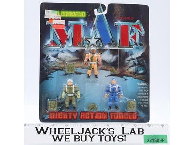 Air Command Mighty Action Forces M.A.F. 3 Figures 1993 Ace Novelty NEW MOSC