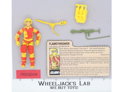 Blowtorch V1 100% Complete G.I. Joe 1984 Hasbro Vintage Action Figure