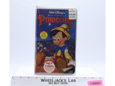 Pinocchio Masterpiece VHS Tape 1993 Walt Disney NEW SEALED