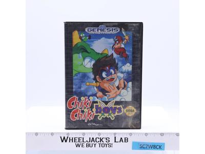 Chiki Chiki Boys SEGA Genesis 1993 Cartridge Case & Instructions Vintage