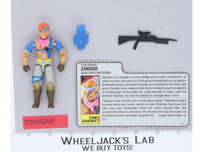 Zandar V1 100% Complete G.I. Joe 1986 Hasbro Vintage Action Figure
