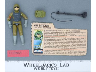 Tripwire V1 100% Complete G.I. Joe 1983 Hasbro Vintage Action Figure