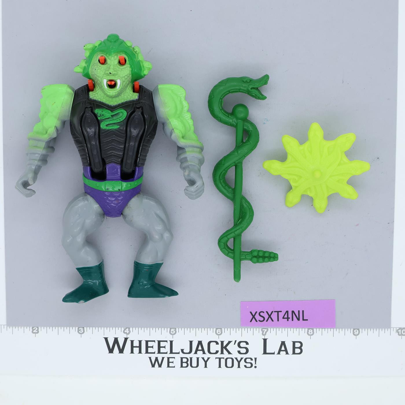 Snake Face 100% Complete He-Man Masters of the Universe MOTU 1987 Mattel