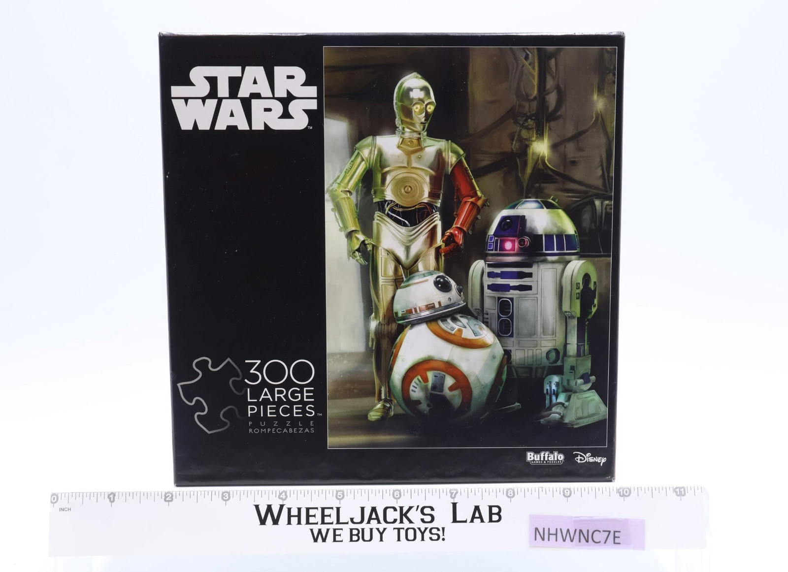 C-3PO BB-8 R2-D2 Complete Star Wars 300 Large Piece Puzzle Buffalo Games Disney