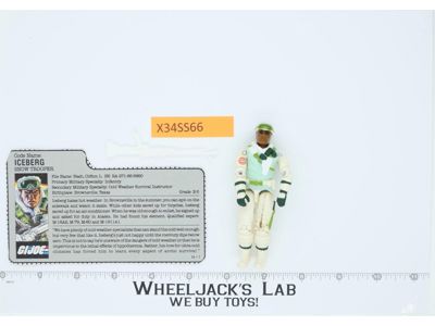 Iceberg V1 100% Complete G.I. Joe 1986 Hasbro Vintage Action Figure
