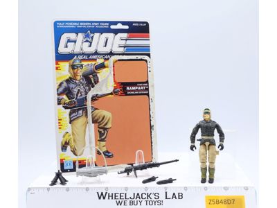 Rampart V1 100% Complete 34 Cardback 1990 G.I. Joe Hasbro Vintage Action Figure
