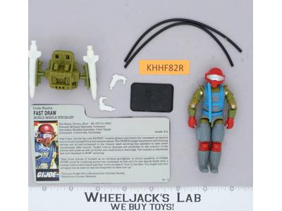 Fast Draw V1 100% Complete G.I. Joe 1987 Hasbro Vintage Action Figure