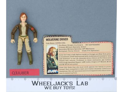 Cover Girl V1 100% Complete G.I. Joe 1983 Hasbro Vintage Action Figure