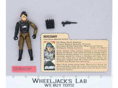 Major Bludd V1 100% Complete G.I. Joe 1983 Hasbro Vintage Action Figure