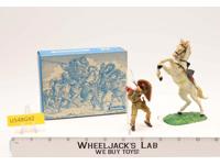 8880 Mounted Cavalry Soldier Norman W/Mace Toy Soldiers Elastolin 70MM W/BOX