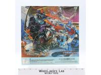 Trypticon Insert Poster Glow In The Dark 1986 G1 Transformers Vintage