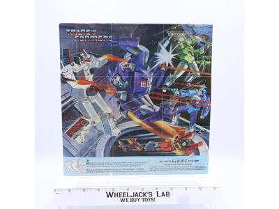 Metroplex Blurr Insert Poster Glow In The Dark 1985 G1 Transformers Vintage