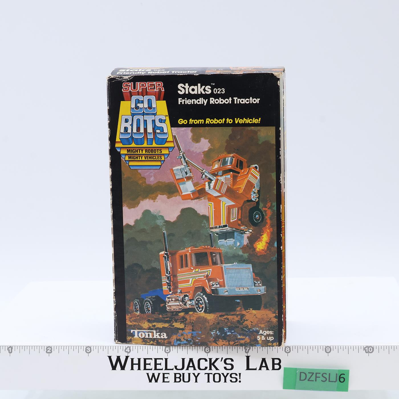 Staks 100% Complete W/Box Super Gobots Go-Bots 1984 Tonka Action Figure