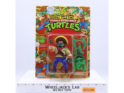 Bandto Bashin' Mike Teenage Mutant Ninja Turtles Wacky Wild West Playmates MOSC