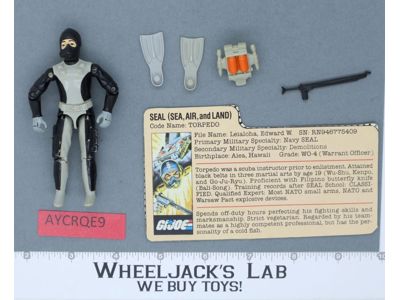 Torpedo V1 100% Complete G.I. Joe 1983 Hasbro Vintage Action Figure