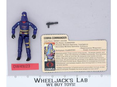 Cobra Commander V2 Mail Away 100% Complete G.I. Joe 1984 Hasbro Vintage Figure