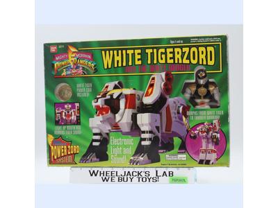 White Tigerzord W/White Ranger Power COMPLETE Rangers 1994 Bandai W/Box & Insert