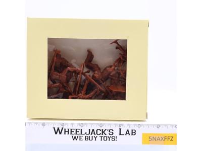 Set of 12 Indians Toy Soldiers Reddish-Brown Plastic 54mm 1999 CTS Figures