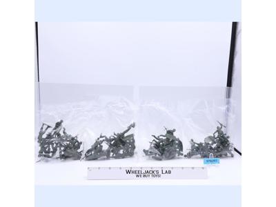 Lot of 45 Plastic Green Toy Soldiers 54mm Unbranded NEW IN SEALED BAGS