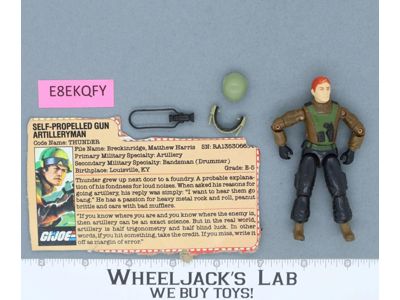 Thunder V1 100% Complete G.I. Joe 1984 Hasbro Vintage Action Figure