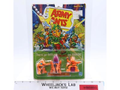 Orange Assault Team Army Ants 1987 Hasbro Action Figure Set NEW SEALED