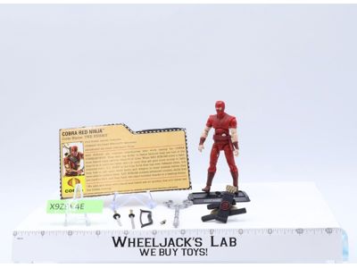 Red Ninja V3 100% Complete GI Joe Snake Eyes vs Red Ninja Troopers 2008 Hasbro