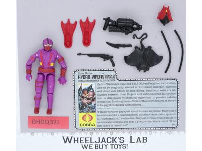 Hydro-Viper V1 100% Complete G.I. Joe 1988 Hasbro Vintage Action Figure
