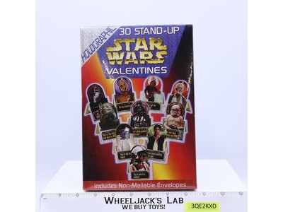 30 Stand-Up Holographic Valentines Cards Star Wars 1997 Paper Magic NEW SEALED