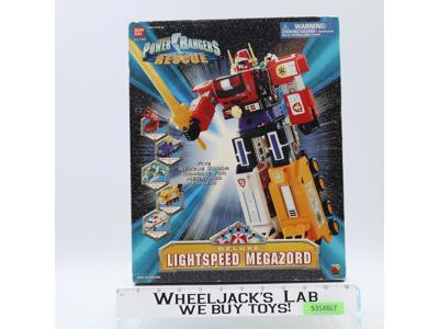 Power Rangers Lightspeed Rescue Deluxe Megazord COMPLETE W/BOX & INSERT MIB
