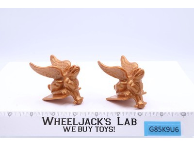 Eternia Gold Gargoyle PAIR 1986 MOTU He-Man Masters of the Universe