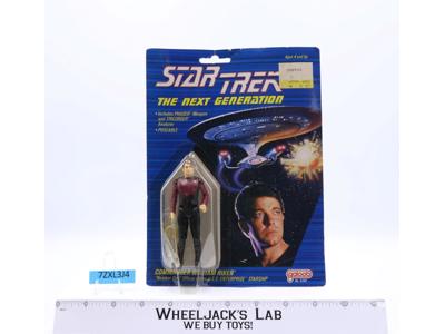 Commander William Riker Star Trek The Next Generation Galoob 1988 NEW MOSC