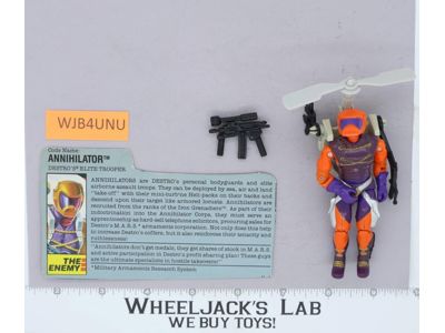Annihilator V1 100% Complete 1989 G.I. Joe Hasbro Vintage Action Figure